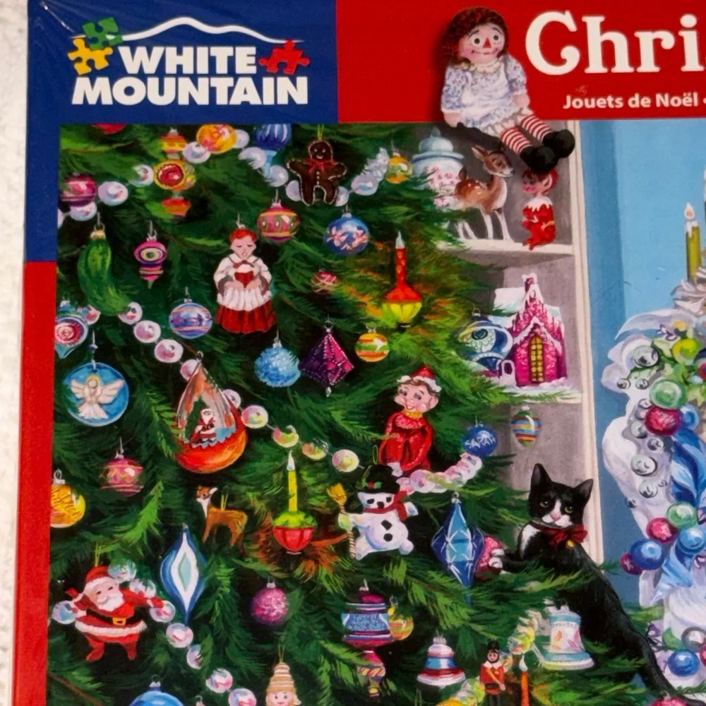 White Mountain Christmas “Christmas Toys” Puzzle - Festive Holiday Scene‎ NEW